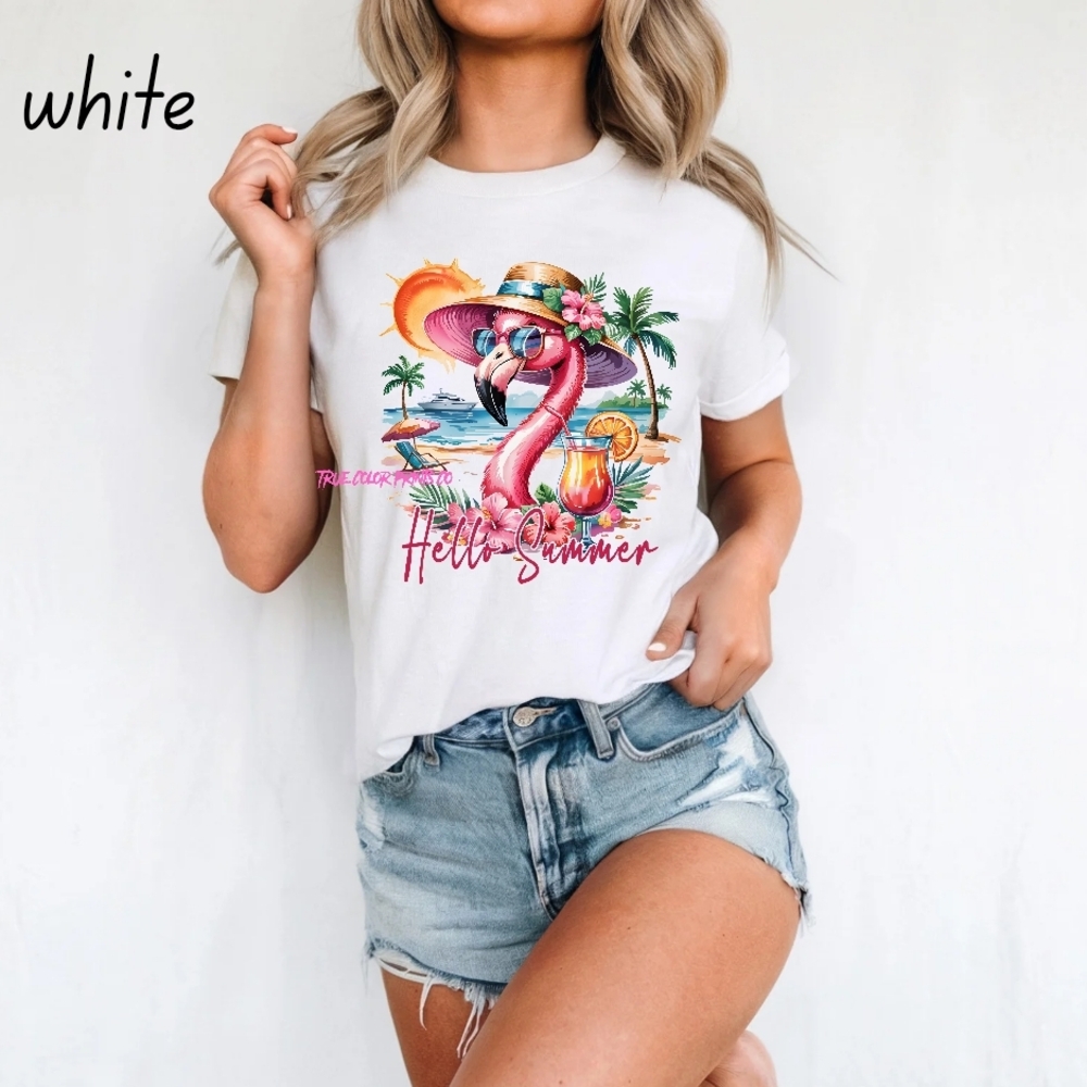 White Flamingo Graphic T-Shirt